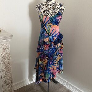 Romeo and Juliet couture Tropical Print Women's Dress size S
